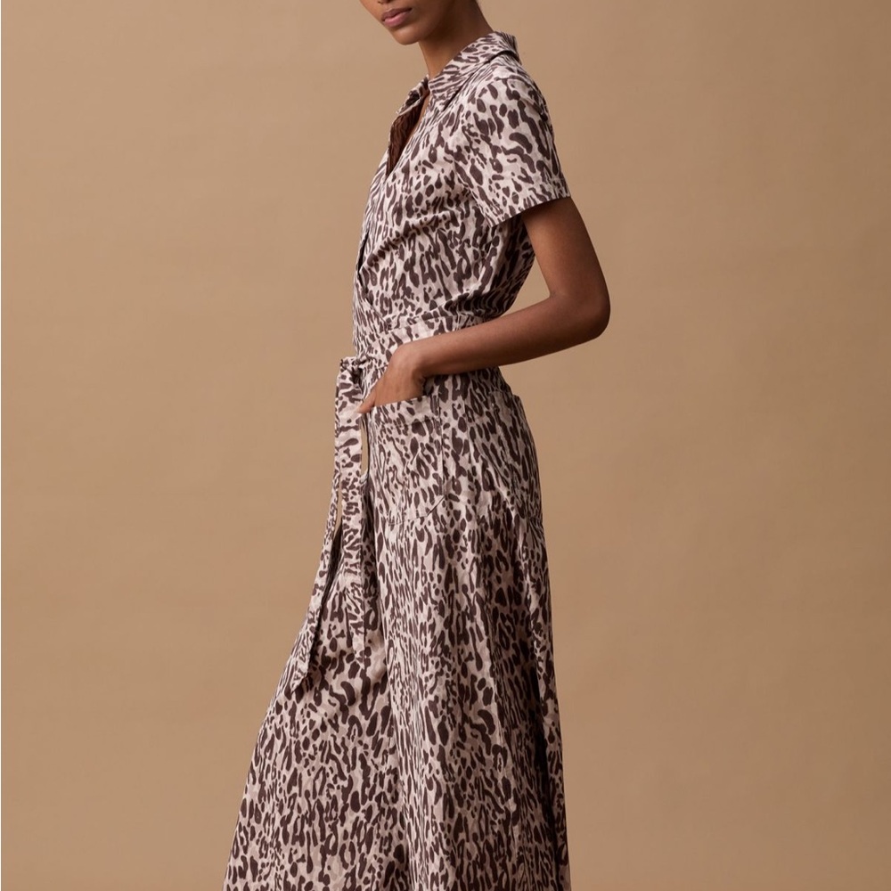 Maeve Stylish Leopard Print Jumpsuit - Picture 3 of 7